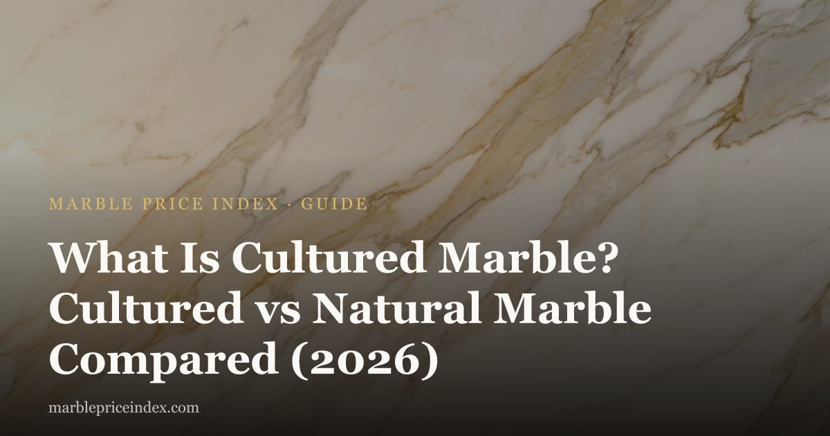 What Is Cultured Marble? Cultured vs Natural Marble Compared (2026)