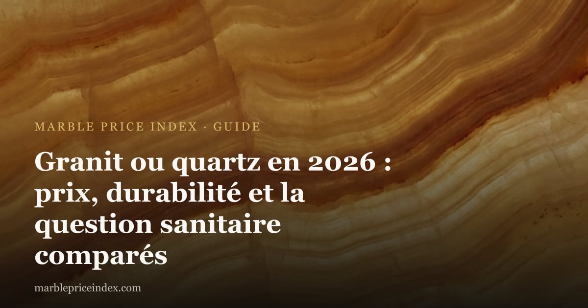 Granit ou quartz en 2026 : prix, durabilité et la question sanitaire comparés