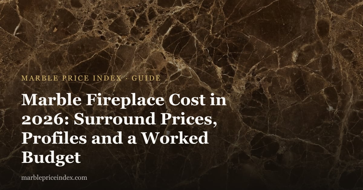 Marble Fireplace Cost in 2026: Surround Prices, Profiles and a Worked Budget