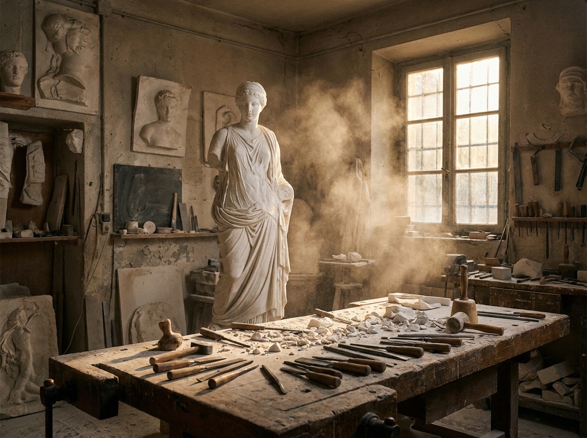 Marmorstatuen und Skulpturen