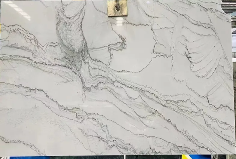 Calacatta Macaubas Quartzite — full slab