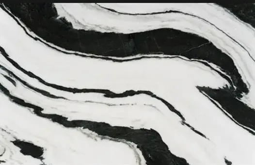 Panda White Marble — surface close-up